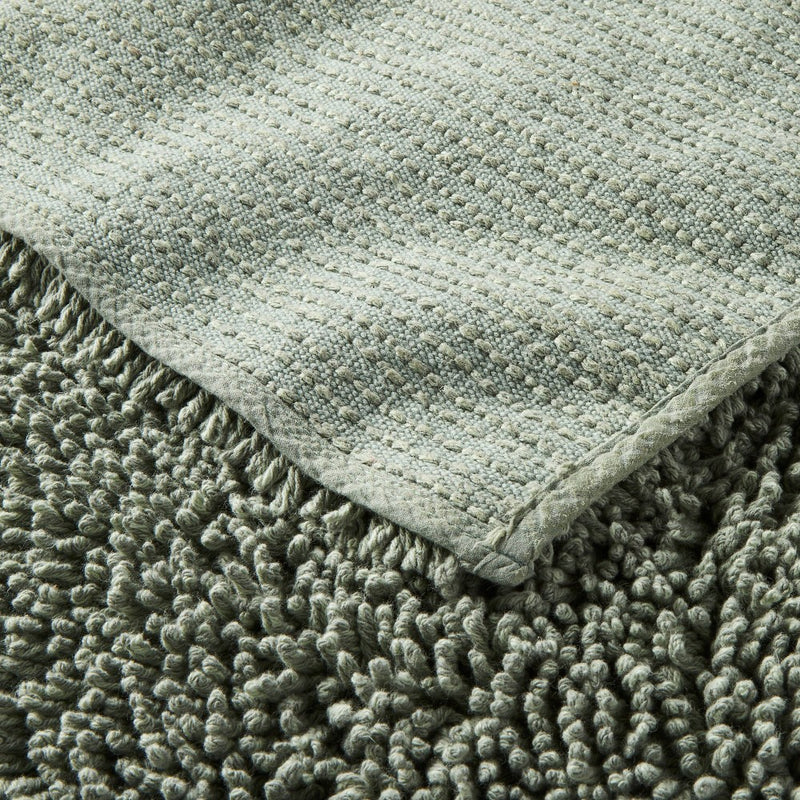 21"x34" Textured Bath Mat Sage Green - Casaluna™