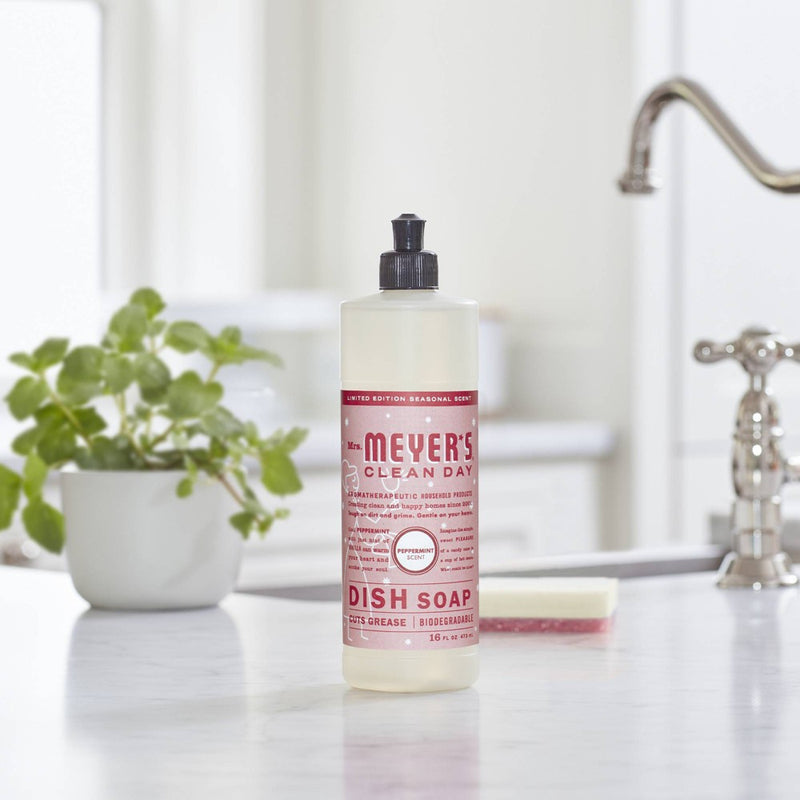 Mrs. Meyer's Clean Day Holiday Dish Soap - Peppermint - 16 fl oz