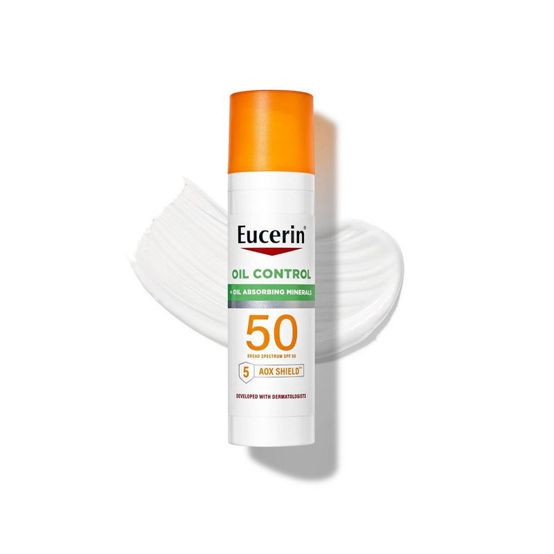Eucerin Face Oil Control Sunscreen Lotion - SPF 50 - 2.5 fl oz - EXP. 01/2024