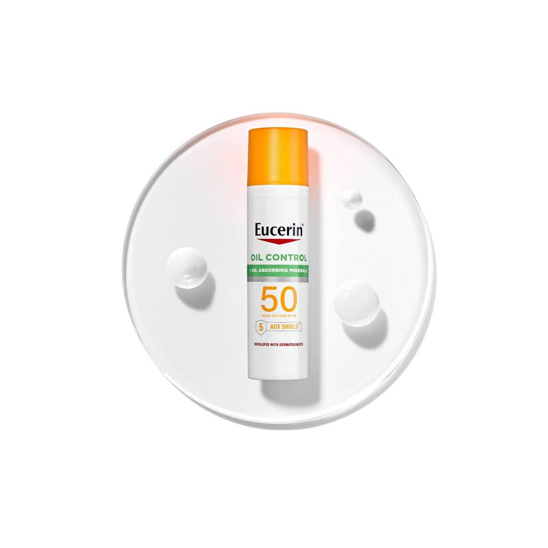 Eucerin Face Oil Control Sunscreen Lotion - SPF 50 - 2.5 fl oz - EXP. 01/2024