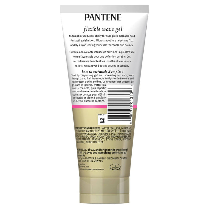 Pantene Pro-V Curl Sculpting Gel Non-Sticky Formula for Soft & Springy Curls - 6.8 fl oz