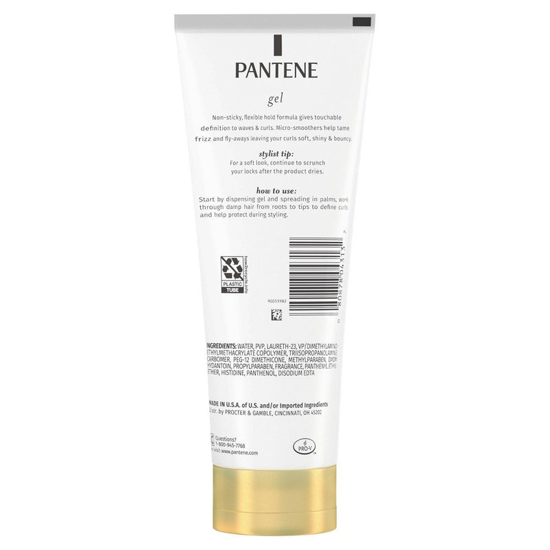 Pantene Pro-V Curl Sculpting Gel Non-Sticky Formula for Soft & Springy Curls - 6.8 fl oz