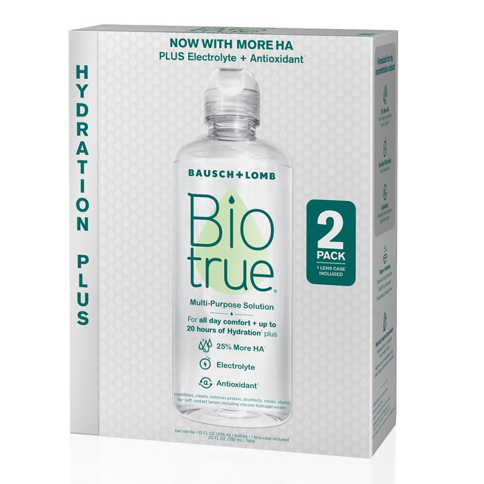 Biotrue Hydration Plus Contact Lens Solution - 20 fl oz