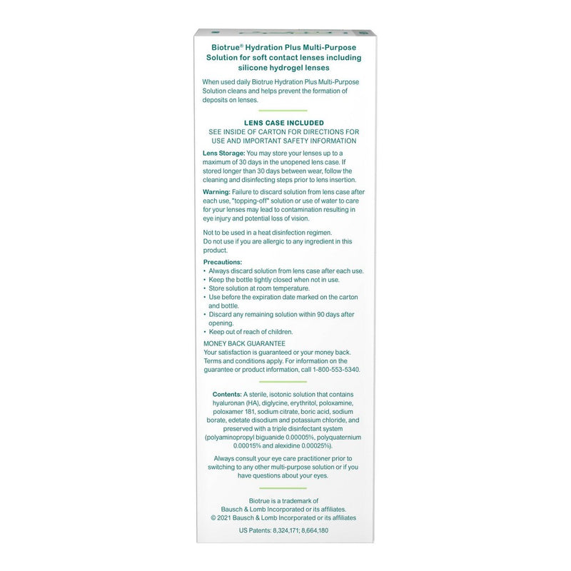 Biotrue Hydration Plus Contact Lens Solution - 20 fl oz
