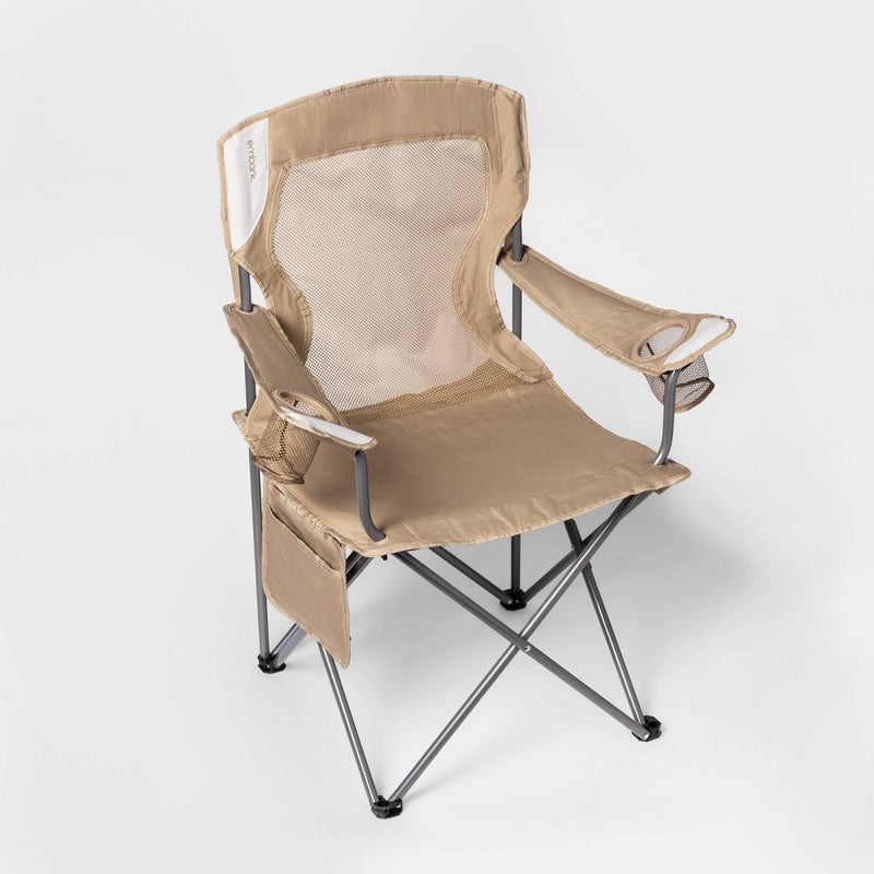 Outdoor Portable Mesh Chair Tan - Embark™ (LOCAL PICKUP ONLY)