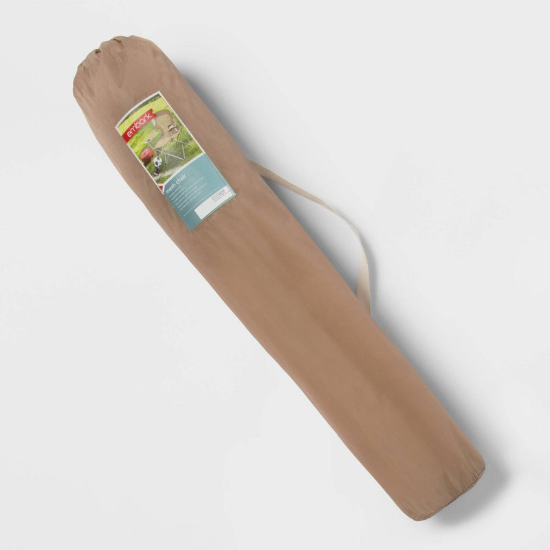 Outdoor Portable Mesh Chair Tan - Embark™ (LOCAL PICKUP ONLY)