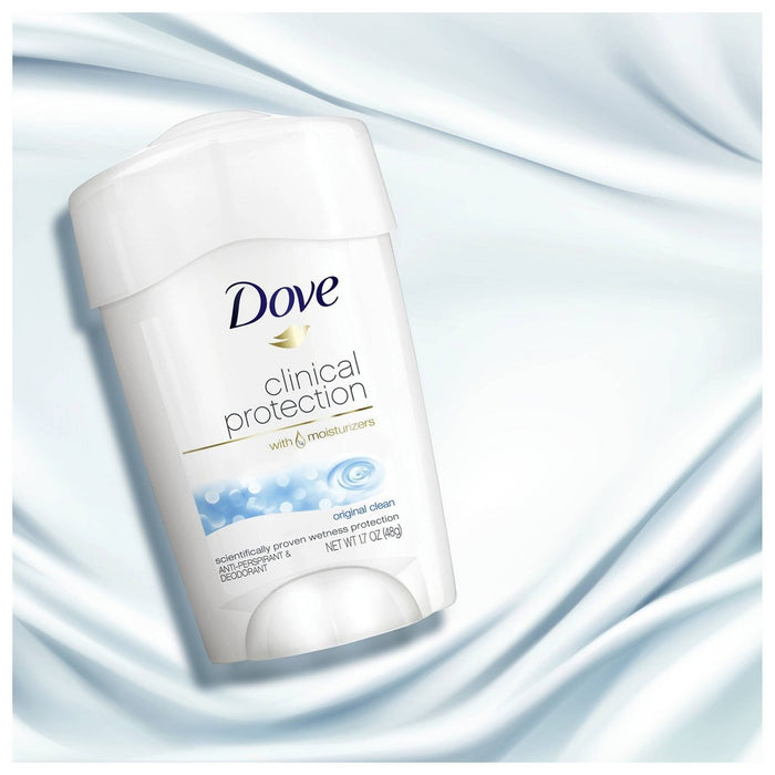 Dove Beauty Clinical Protection Original Clean Antiperspirant & Deodorant Stick - 1.7oz