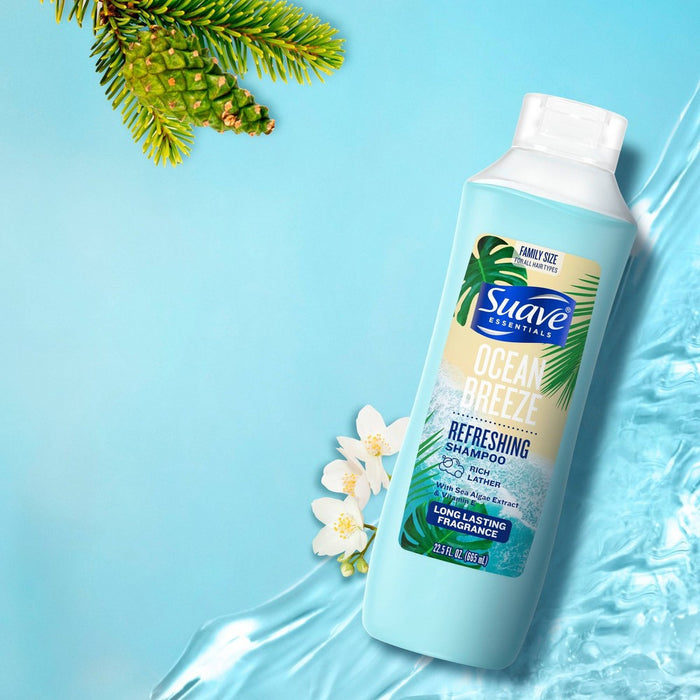 Suave Refreshing Shampoo Ocean Breeze - 22.5 fl oz