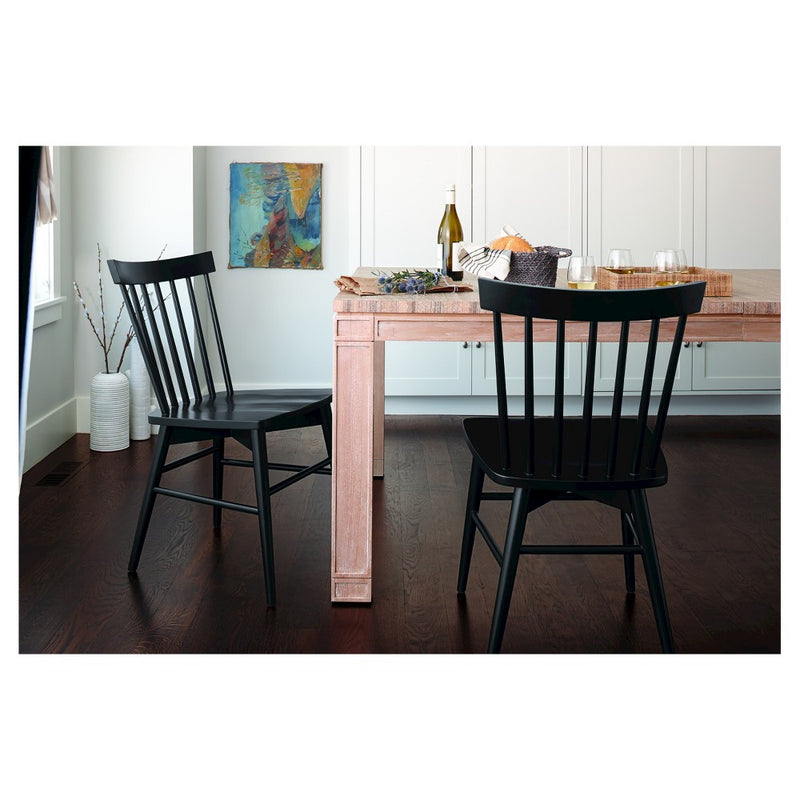 Set of 2 Windsor Dining Chair Black - Threshold™ (LOCAL PICKUP ONLY)