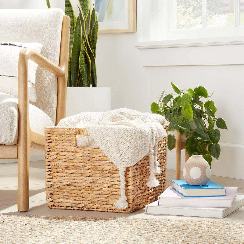 Large Woven Water Hyacinth Milk Crate - Brightroom™