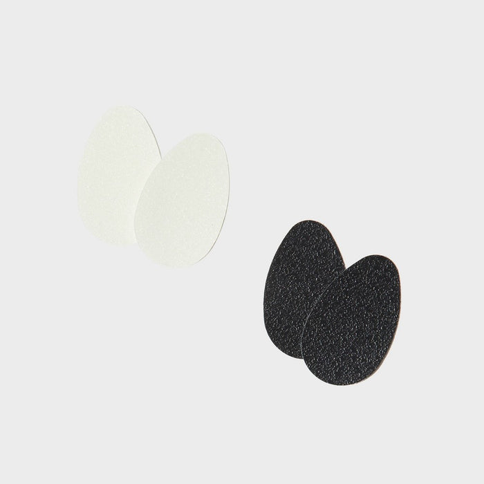 Fab Feet Women's by Foot Petals No-Slip Treads Shoe Pads Black/White - 2 pairs