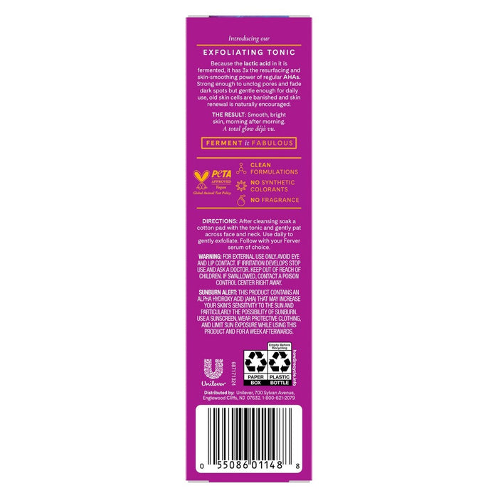 Ferver Fermented Lactic Acid Tonic Face Treatment - 4 fl oz