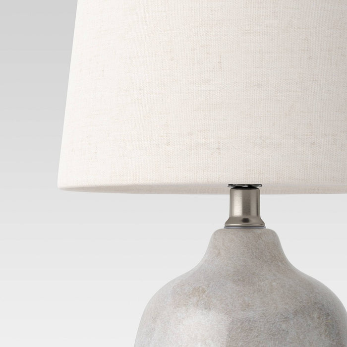 Assembled Ceramic Table Lamp Gray - Threshold™
