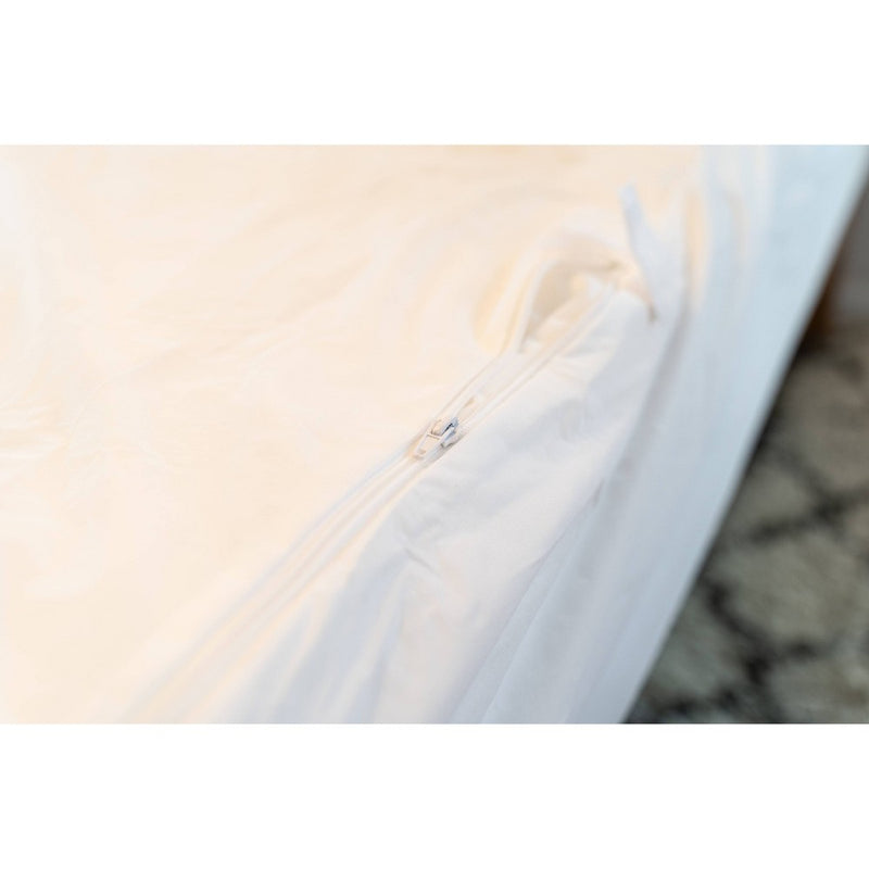 Twin Maximum Bed Bug and Allergy Mattress Protector White - AllerEase