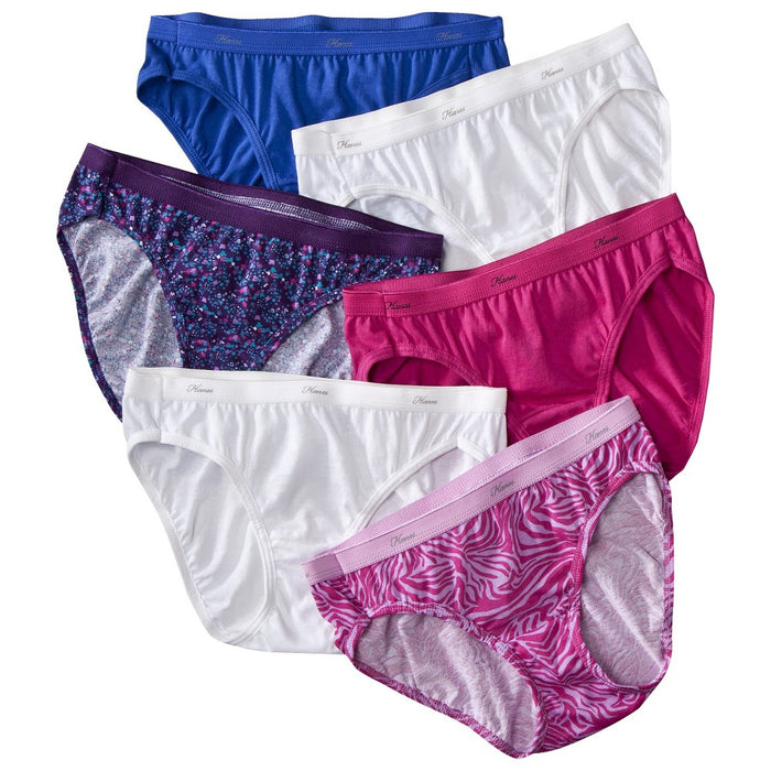 Hanes Women's Core Cotton Bikini Panties 6pk - 5
