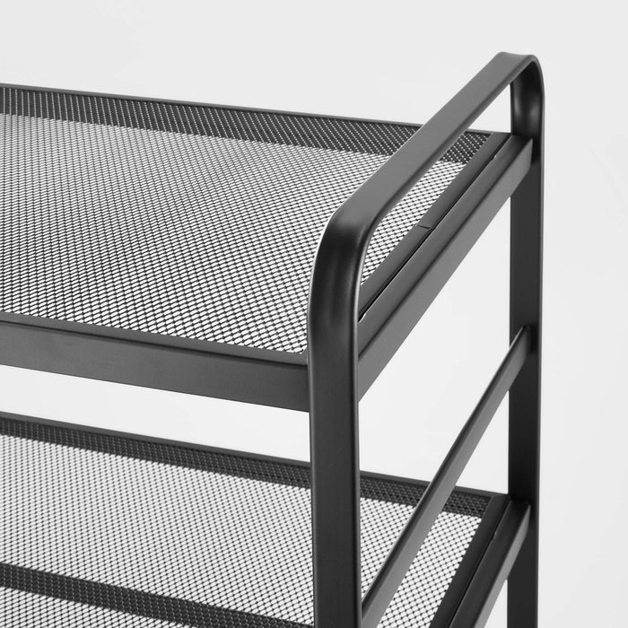 2 Tier Shoe Rack Black Metal Mesh - Brightroom™ (LOCAL PICKUP ONLY)
