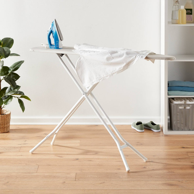 Standard Ironing Board White Metal With Creamy Chai Cover - Room Essentials™ (LOCAL PICKUP ONLY)