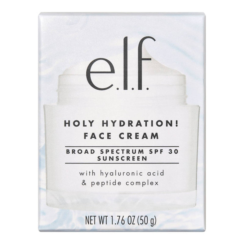 e.l.f. Holy Hydration! Broad Spectrum Sunscreen Face Cream SPF 30 - 1.76oz *NEW* EXP:02/2025