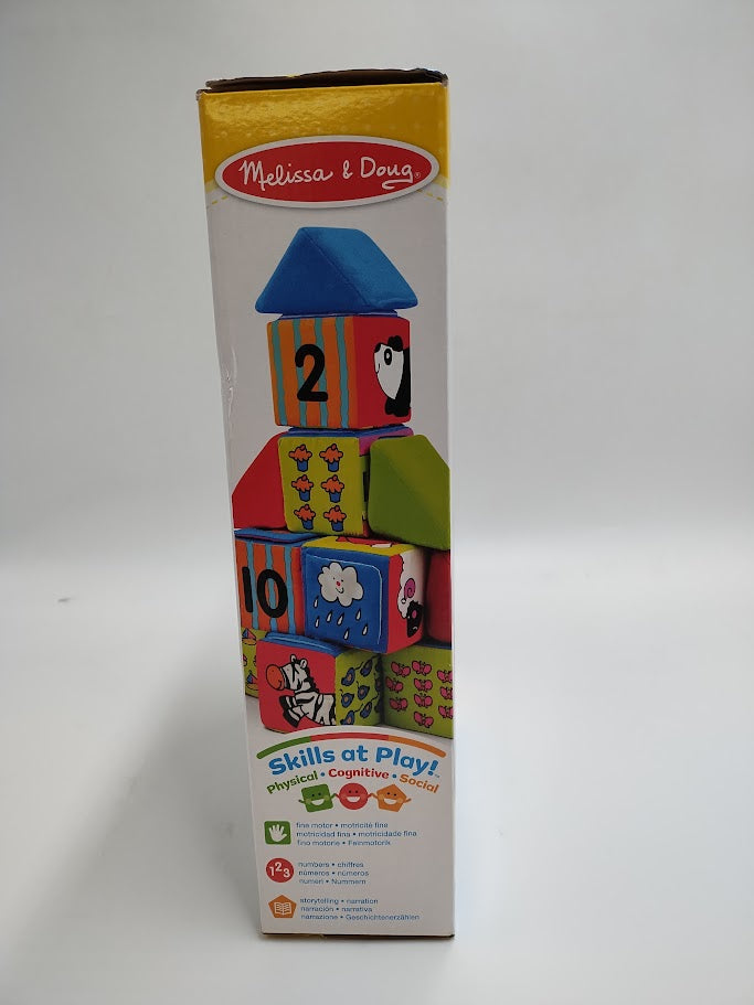 Melissa & Doug K's Kids Match and Build Soft Blocks Set