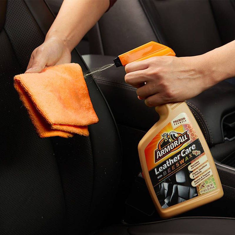 Armor All 16oz Leather Care with Beeswax Automotive Interior Cleaner