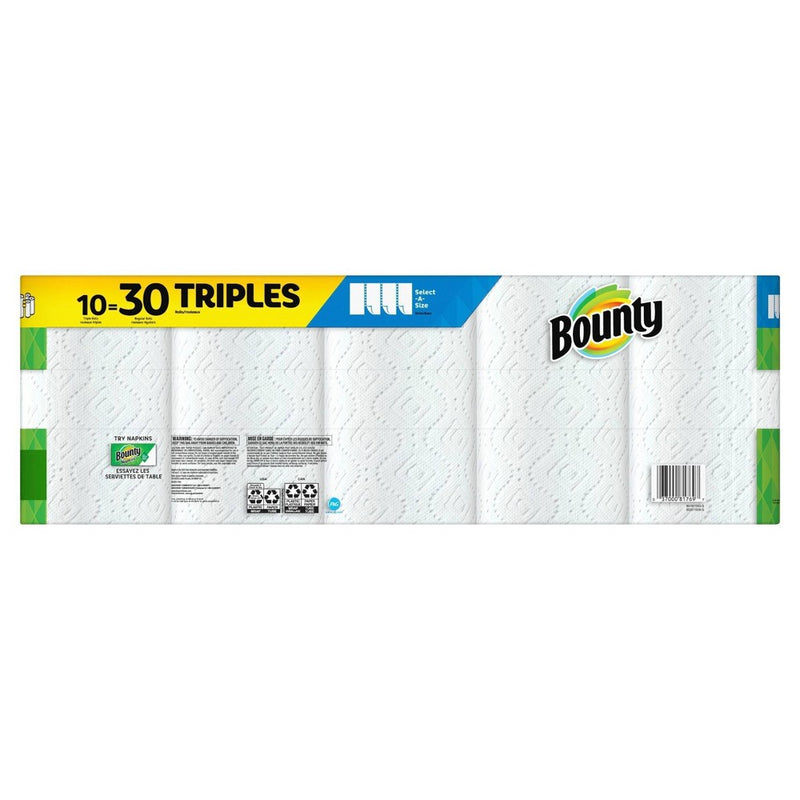 Bounty Select-A-Size Paper Towels - 10 Triple Rolls (LOCAL PICKUP ONLY)