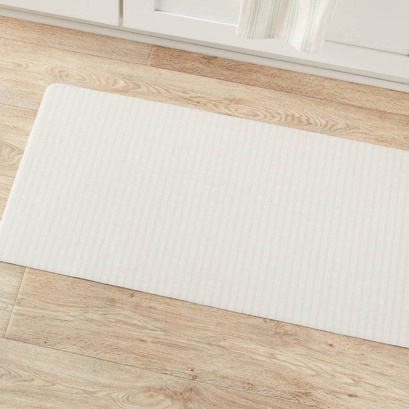 60" x 20" Ribbed Stripe Comfort Mat Beige - Threshold™