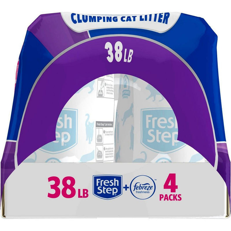 Fresh Step Multi-Cat Scented Litter with The Power of Febreze Clumping Cat Litter - 38lb (LOCAL PICKUP ONLY)