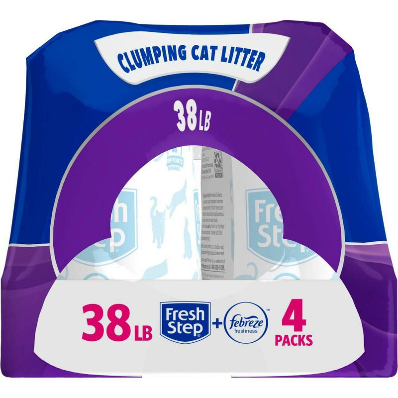 Fresh Step Multi-Cat Scented Litter with The Power of Febreze Clumping Cat Litter - 38lb (LOCAL PICKUP ONLY)