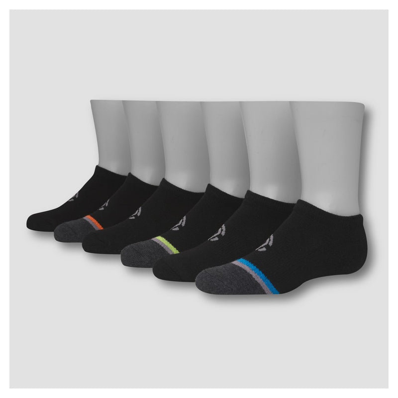Boys' 6pk Low Cut Socks - C9 Champion® Black L