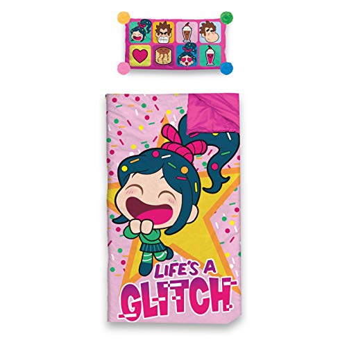 Wreck-it Ralph Slumber Side Zip Sleeping Bag Pink
