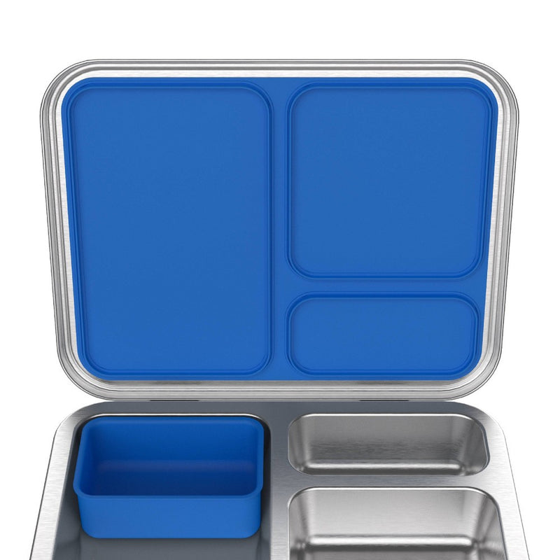Bentgo Kids' Stainless Steel Leak-Resistant Lunch Box, Bento-Style, 3 Compartments, Eco-Friendly- 4 Cup