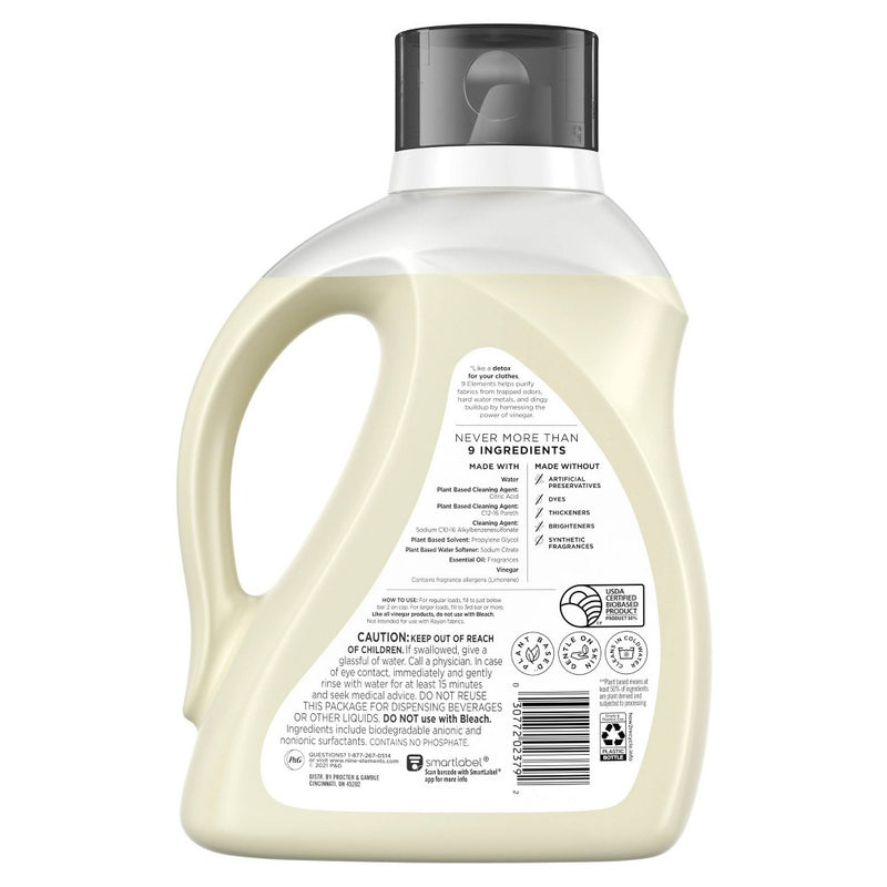 9 Elements Liquid Laundry Detergent - Eucalyptus - 92 fl oz