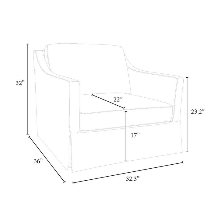 Vivian Park Upholstered Swivel Chair Cream - Threshold™ designed with Studio McGee (LOCAL PICKUP ONLY)