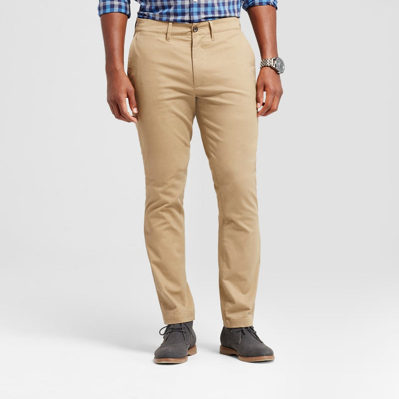 Men's Athletic Fit Hennepin Chino Pants Goodfellow & Co Tan 28X30