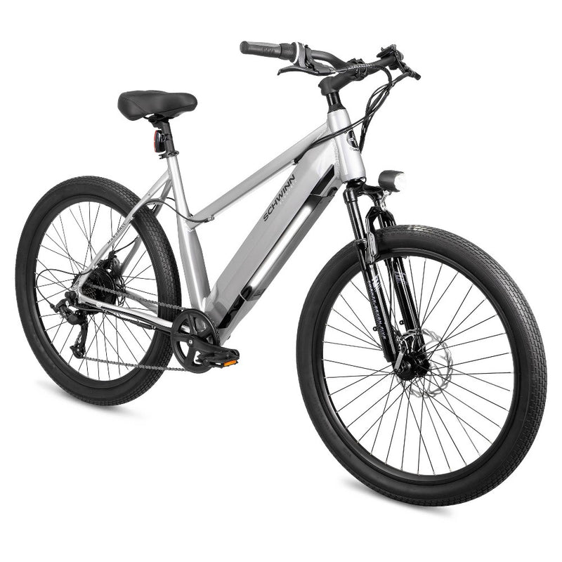 Schwinn Adult Marshall 27.5" Step Through Hybrid Electric Bike - Gray S/M (LOCAL PICKUP ONLY)