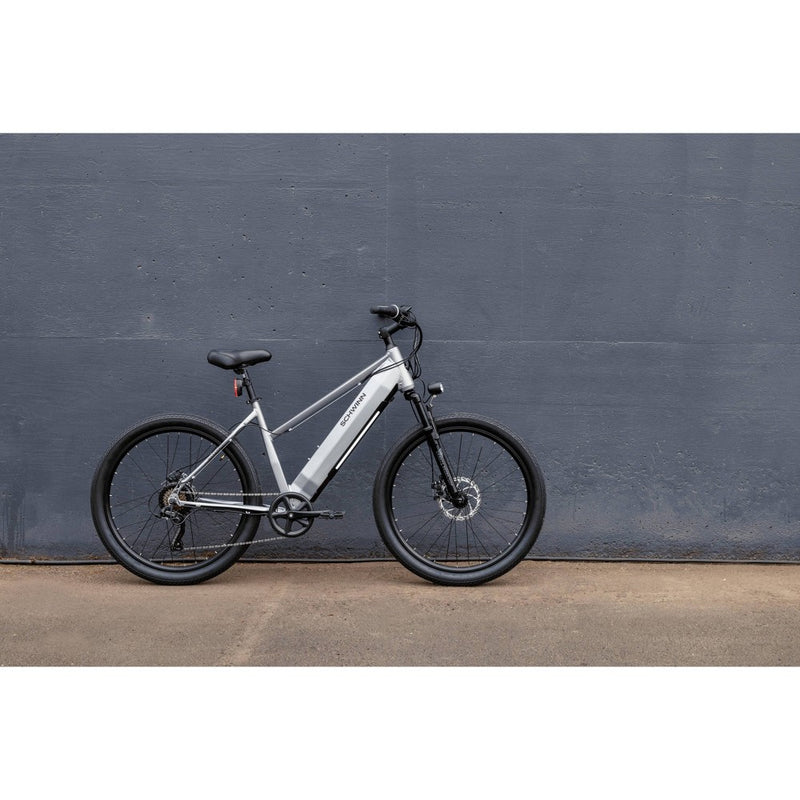 Schwinn Adult Marshall 27.5" Step Through Hybrid Electric Bike - Gray S/M (LOCAL PICKUP ONLY)
