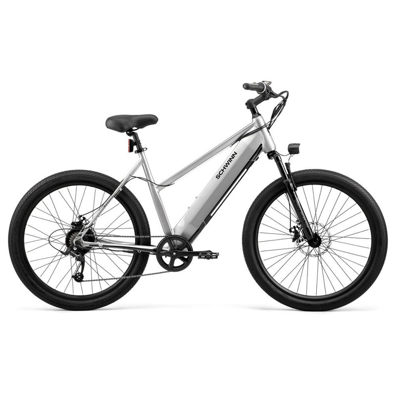 Schwinn Adult Marshall 27.5" Step Through Hybrid Electric Bike - Gray S/M (LOCAL PICKUP ONLY)
