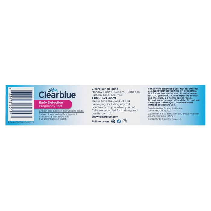 Clearblue Early Detection Pregnancy Test - 3ct