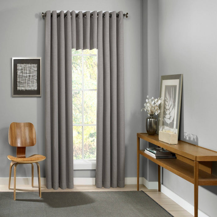 18"x52" Palisade Thermalined Window Valance Gray - Eclipse