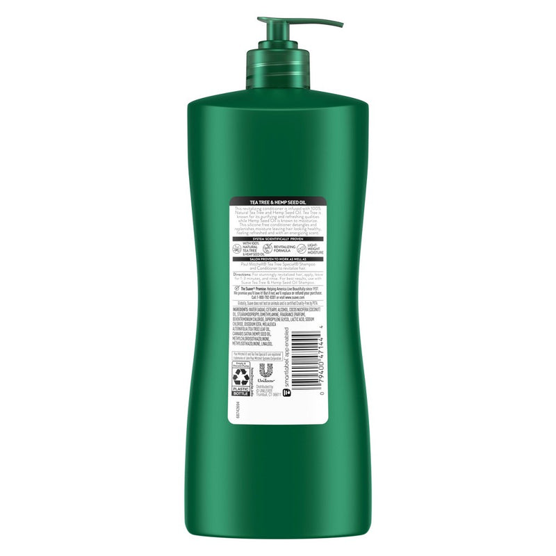 Suave Tea Tree & Hemp Seed Oil Revitalizing Conditioner - 28 fl oz