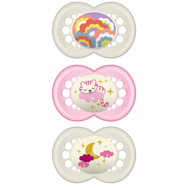 MAM 3pk Day & Night Pacifier 16+ Months - Girl