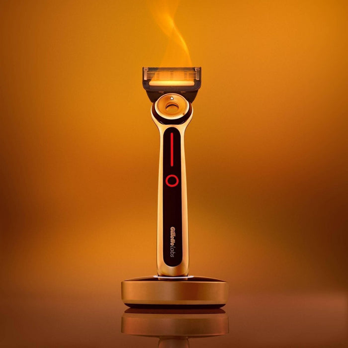 Gillette Labs Heated Razor with 2 Razor Blade Refills & Charging Dock Starter Kit - 4ct
