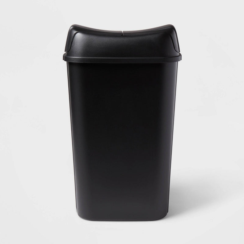 13.3gal Pivot Lid Waste Can Black - Brightroom™ (LOCAL PICKUP ONLY)
