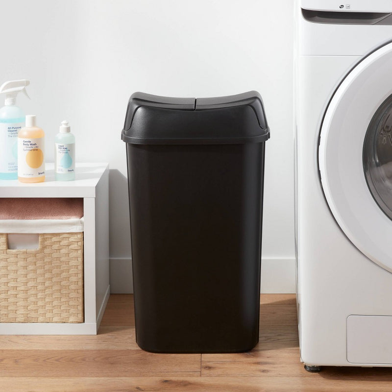 13.3gal Pivot Lid Waste Can Black - Brightroom™ (LOCAL PICKUP ONLY)