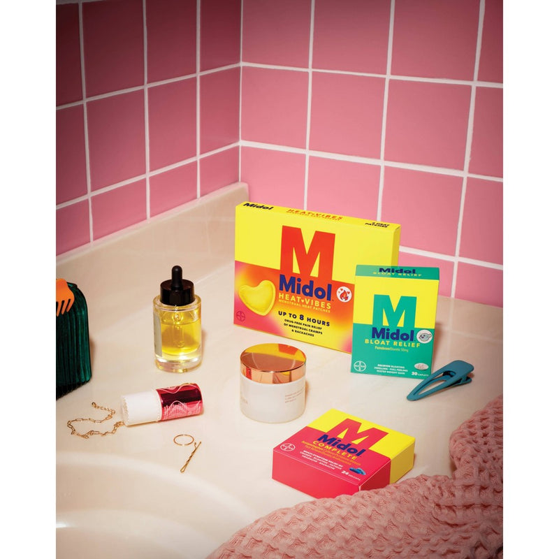 Midol On the Go Menstrual Symptom Relief with Acetaminophen Tablets - 20ct
