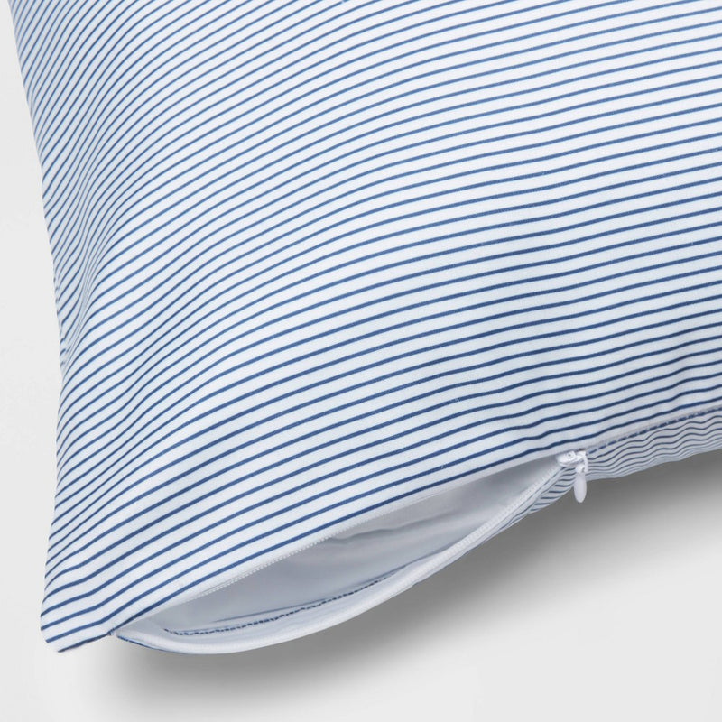 2pk Body Pillow Cover Navy/Navy Stripe - Room Essentials™