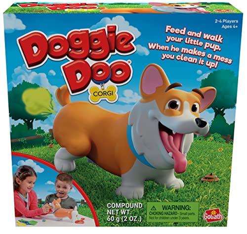 Goliath Doggie Doo Corgi Game - Unpredictable Action - Feed The Doggie and Collect His Doo to Win, Multi Color