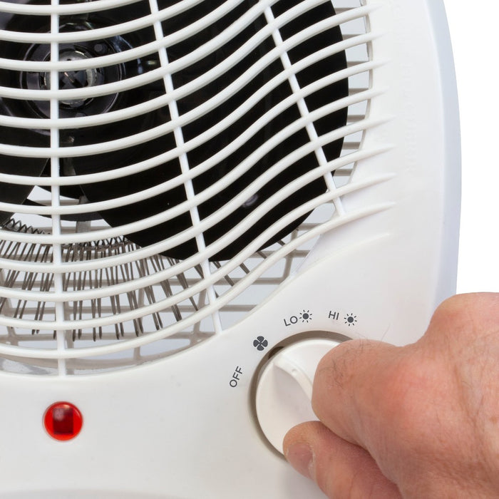 BLACK+DECKER Manual Heater Fan White