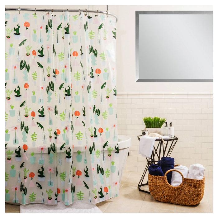 Plants Shower Curtain Green - Room Essentials™