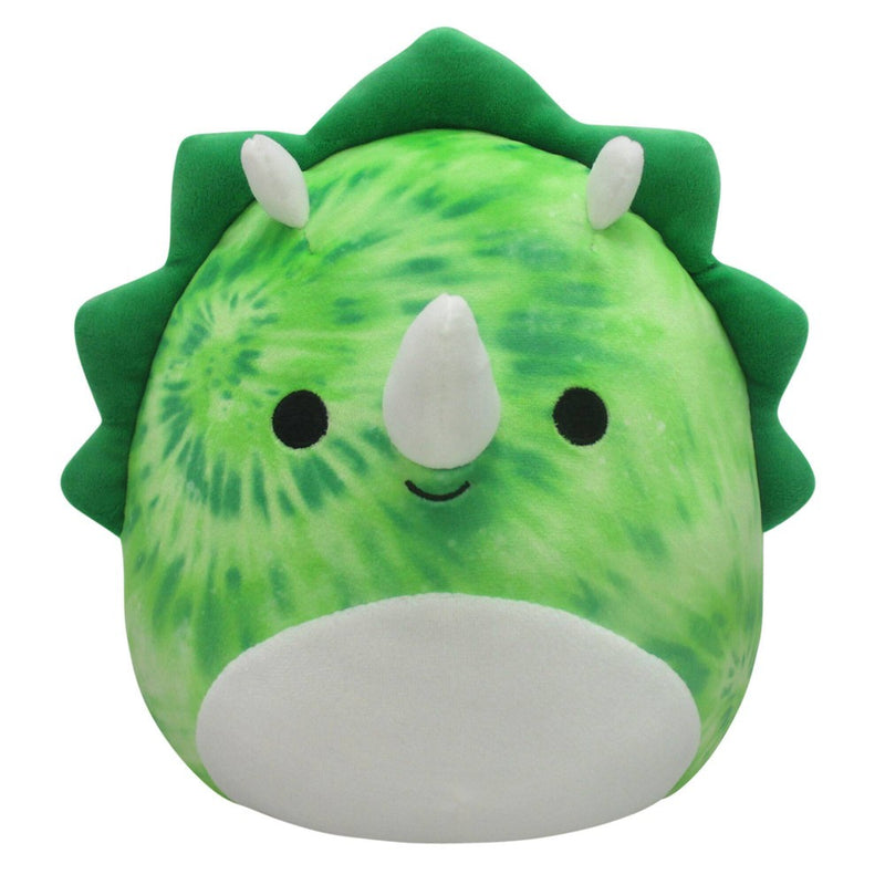 Squishmallows 8" 2-in-1 Flipamallows Rocio and Evelina the Green Tie-Dye Triceratops & Teal-Green Tie-Dye Pterodactyl Plush Toy
